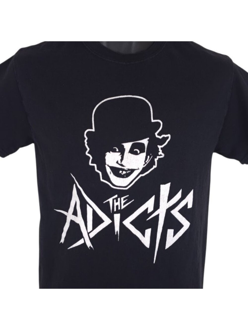 The Adicts T Shirt Mens Size Small Black Retro British Punk Rock Band Tee